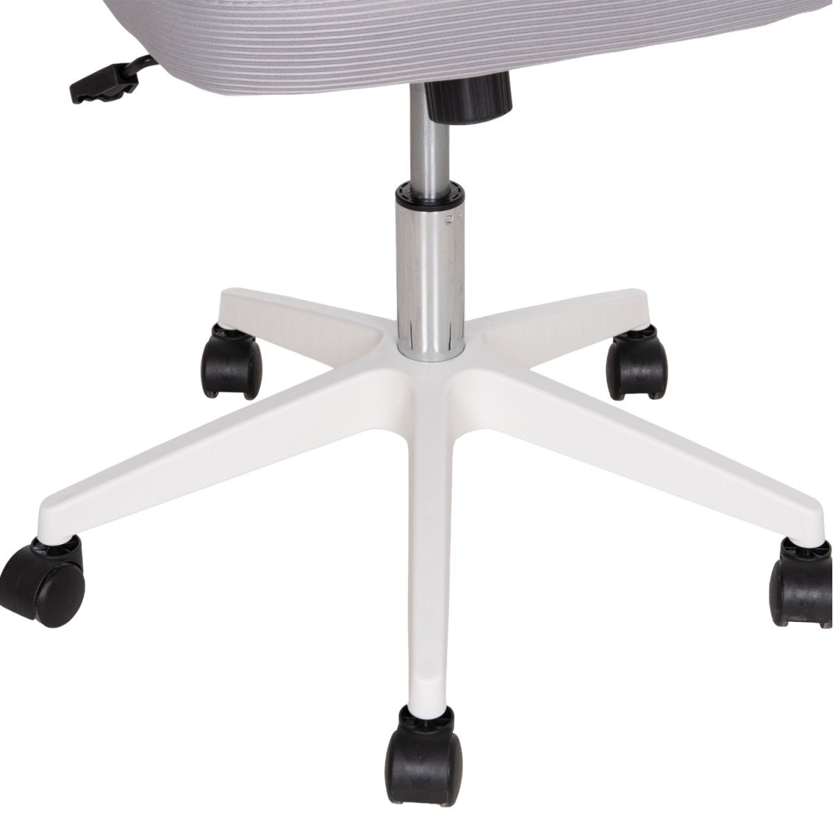ΚΑΡΕΚΛΑ ΓΡΑΦΕΙΟΥ FLOATER HM1230.02 ΛΕΥΚΟ PP--ΑΝΟΙΧΤΟ ΓΚΡΙ MESH 62x62x115-125Υεκ
