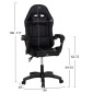 ΚΑΡΕΚΛΑ GAMING STRATUS HM1231.01 ΜΑΥΡΟ PVC--ΜΕ ΜΑΞIΛΑΡΑΚΙΑ ΜΕΣΗΣ/ΚΕΦΑΛΗΣ 60x59x117Υεκ
