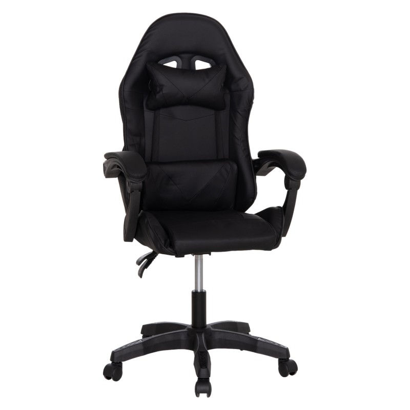 ΚΑΡΕΚΛΑ GAMING STRATUS HM1231.01 ΜΑΥΡΟ PVC--ΜΕ ΜΑΞIΛΑΡΑΚΙΑ ΜΕΣΗΣ/ΚΕΦΑΛΗΣ 60x59x117Υεκ