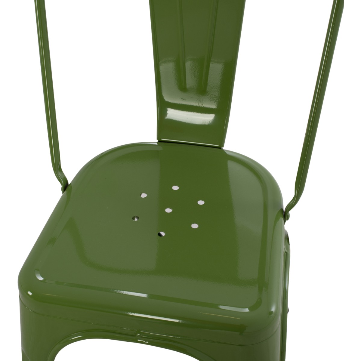 ΚΑΡΕΚΛΑ ΜΕΤΑΛΛΙΚΗ MELITA ΣΕ LIGHT OLIVE GREEN 43x50x82 εκ. HM8641.13