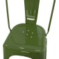 ΚΑΡΕΚΛΑ ΜΕΤΑΛΛΙΚΗ MELITA ΣΕ LIGHT OLIVE GREEN 43x50x82 εκ. HM8641.13