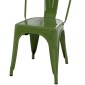 ΚΑΡΕΚΛΑ ΜΕΤΑΛΛΙΚΗ MELITA ΣΕ LIGHT OLIVE GREEN 43x50x82 εκ. HM8641.13