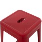 ΣΚΑΜΠΟ ΜΠΑΡ ΜΕΤΑΛΛΙΚΟ MELITA-PRO HM8642.44 ΣΕ ΚΟΚΚΙΝΟ 43x43x78Υεκ.