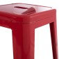 ΣΚΑΜΠΟ ΜΠΑΡ ΜΕΤΑΛΛΙΚΟ MELITA-PRO HM8642.44 ΣΕ ΚΟΚΚΙΝΟ 43x43x78Υεκ.