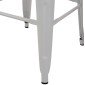 ΣΚΑΜΠΟ ΜΠΑΡ ΜΕΤΑΛΛΙΚΟ MELITA-PRO HM8642.41 ΣΕ ΛΕΥΚΟ ΜΑΤ 43x43x78Υεκ.