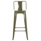 ΣΚΑΜΠΟ BAR ME ΠΛΑΤΗ ΜΕΤΑΛΛΙΚΟ MELITA-PRO HM8643.43 DARK OLIVE GREEN 42x42x100Υεκ.