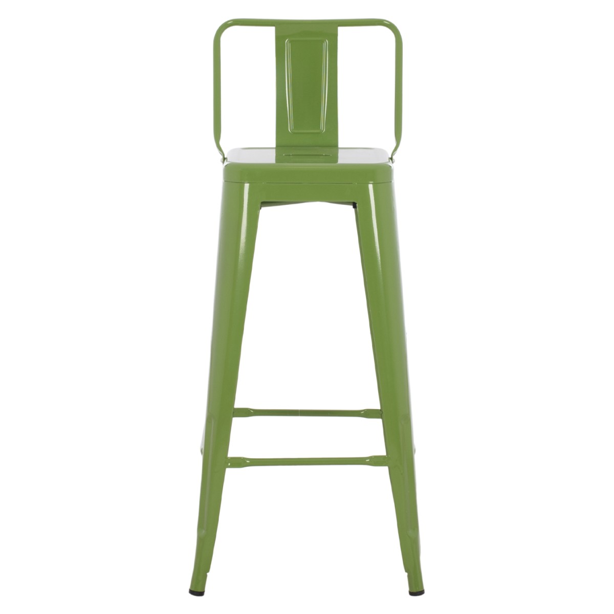 ΣΚΑΜΠΟ BAR ME ΠΛΑΤΗ ΜΕΤΑΛΛΙΚΟ MELITA-PRO HM8643.53 LIGHT OLIVE GREEN 42x42x100Υεκ.