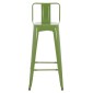 ΣΚΑΜΠΟ BAR ME ΠΛΑΤΗ ΜΕΤΑΛΛΙΚΟ MELITA-PRO HM8643.53 LIGHT OLIVE GREEN 42x42x100Υεκ.