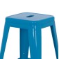 ΣΚΑΜΠΟ ΜΕΣΑΙΟΥ ΥΨΟΥΣ ΜΕΤΑΛΛΙΚΟ MELITA-PRO HM8573.48 ΜΠΛΕ 43x43x67Υεκ.