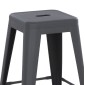 ΣΚΑΜΠΟ ΜΕΣΑΙΟΥ ΥΨΟΥΣ ΜΕΤΑΛΛΙΚΟ MELITA-PRO HM8573.50 ΓΚΡΙ 43x43x67Υεκ.