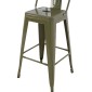 ΣΚΑΜΠΟ ΜΠΑΡ ΜΕΣΑΙΟΥ ΥΨΟΥΣ ΜΕΤΑΛΛΙΚΟ MELITA-PRO HM8574.43 DARK OLIVE GREEN 43x43x88Υεκ.