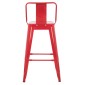 ΣΚΑΜΠΟ ΜΠΑΡ ΜΕΣΑΙΟΥ ΥΨΟΥΣ ΜΕΤΑΛΛΙΚΟ MELITA-PRO HM8574.44 ΚΟΚΚΙΝΟ 43x43x88Υεκ.