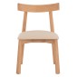 KΑΡΕΚΛΑ ΤΡΑΠΕΖΑΡΙΑΣ OSORIO HM18335.11 RUBBERWOOD ΦΥΣΙΚΟ-ΕΚΡΟΥ PU 51x55x74Υεκ