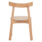 KΑΡΕΚΛΑ ΤΡΑΠΕΖΑΡΙΑΣ OSORIO HM18335.11 RUBBERWOOD ΦΥΣΙΚΟ-ΕΚΡΟΥ PU 51x55x74Υεκ