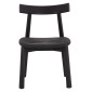 KΑΡΕΚΛΑ ΤΡΑΠΕΖΑΡΙΑΣ OSORIO HM18335.02 RUBBERWOOD & ΣΧΟΙΝΙ ΣΕ ΜΑΥΡΟ 51x55x74Υεκ