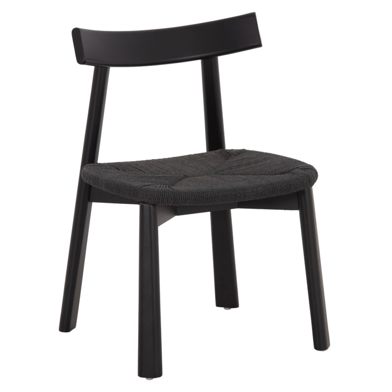 KΑΡΕΚΛΑ ΤΡΑΠΕΖΑΡΙΑΣ OSORIO HM18335.02 RUBBERWOOD & ΣΧΟΙΝΙ ΣΕ ΜΑΥΡΟ 51x55x74Υεκ