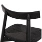 KΑΡΕΚΛΑ ΤΡΑΠΕΖΑΡΙΑΣ OSORIO HM18335.02 RUBBERWOOD & ΣΧΟΙΝΙ ΣΕ ΜΑΥΡΟ 51x55x74Υεκ