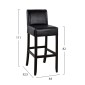 ΣΚΑΜΠΩ ΜΠΑΡ ΟΞΙΑ ΜΕ ΠΛΑΤΗ ΜΕ PVC ΚΑΦΕ RODOS VEGGE HM299 44x52,5x111 εκ.