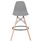 ΣΚΑΜΠΟ ΜΠΑΡ RENATA HM0173.10 ΓΚΡΙ 58x56x107Υ εκ.