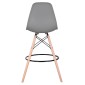 ΣΚΑΜΠΟ ΜΠΑΡ RENATA HM0173.10 ΓΚΡΙ 58x56x107Υ εκ.