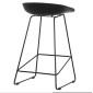 ΣΚΑΜΠΟ ΜΠΑΡ HM9299.02, ΜΑΥΡΟ, ΜΕΣΑΙΟΥ ΥΨΟΥΣ, 44x44x74 εκ.