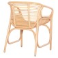 ΠΟΛΥΘΡΟΝΑ MEL ΕΣΩΤ. ΧΩΡΩΝ HM9954.01 ΦΥΣΙΚΟ RATTAN 62x57,5x79,5Υεκ.