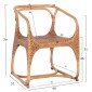 ΠΟΛΥΘΡΟΝΑ RELIK ΕΣΩΤ. ΧΩΡΩΝ HM9955.02 ΦΥΣΙΚΟ RATTAN-ΚΑΡΥΔΙ ΧΡΩΜΑ 60x57x79Υεκ.