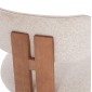 ΚΑΡΕΚΛΑ ΤΡΑΠΕΖΑΡΙΑΣ KARVO HM18252.01 ΜΠΕΖ ΥΦΑΣΜΑ--ΞΥΛΟ ΟΞΙΑΣ 57x50x79Υεκ