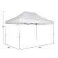 GAZEBO ΕΠΑΓΓΕΛΜΑΤΙΚΟ ΒΑΡΕΩΣ ΤΥΠΟΥ CRESSEN HM6306 ΠΤΥΣΣΟΜΕΝΟ ΑΛΟΥΜΙΝΙΟΥ 3x4,5x3,4Y