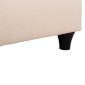 ΚΡEΒΑΤΙ ΔΙΠΛΟ LUTHER HM717 ΜΠΕΖ ΥΦΑΣΜΑ ΓΙΑ ΣΤΡΩΜΑ 160x200εκ.