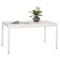 ΤΡΑΠΕΖΙ ΑΛΟΥΜΙΝΙΟΥ RACHEL HM6339.02 ΛΕΥΚΟ 150x80x75Υεκ.
