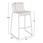 ΣΚΑΜΠΟ ΜΠΑΡ ΑΛΟΥΜΙΝΙΟΥ RACHEL HM6341.02 ΛΕΥΚΟ 47x56,5x98,5Υεκ.