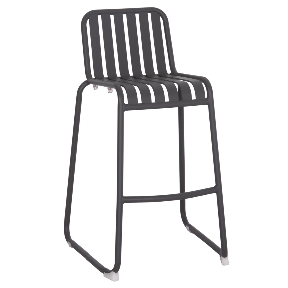 ΣΚΑΜΠΟ ΜΠΑΡ ΑΛΟΥΜΙΝΙΟΥ RACHEL HM6341.01 ΓΚΡΙ 47x56,5x98,5Υεκ.