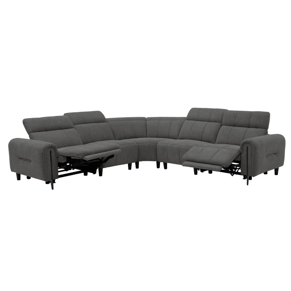 ΓΩΝΙΑΚΟΣ ΚΑΝΑΠΕΣ ΜΕ RECLINE ORACLE HM3290.01 ΓΚΡΙ ΥΦΑΣΜΑ 260x260x90(κάθισμα)x94Υεκ.