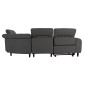 ΓΩΝΙΑΚΟΣ ΚΑΝΑΠΕΣ ΜΕ RECLINE ORACLE HM3290.01 ΓΚΡΙ ΥΦΑΣΜΑ 260x260x90(κάθισμα)x94Υεκ.