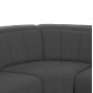 ΓΩΝΙΑΚΟΣ ΚΑΝΑΠΕΣ ΜΕ RECLINE ORACLE HM3290.01 ΓΚΡΙ ΥΦΑΣΜΑ 260x260x90(κάθισμα)x94Υεκ.