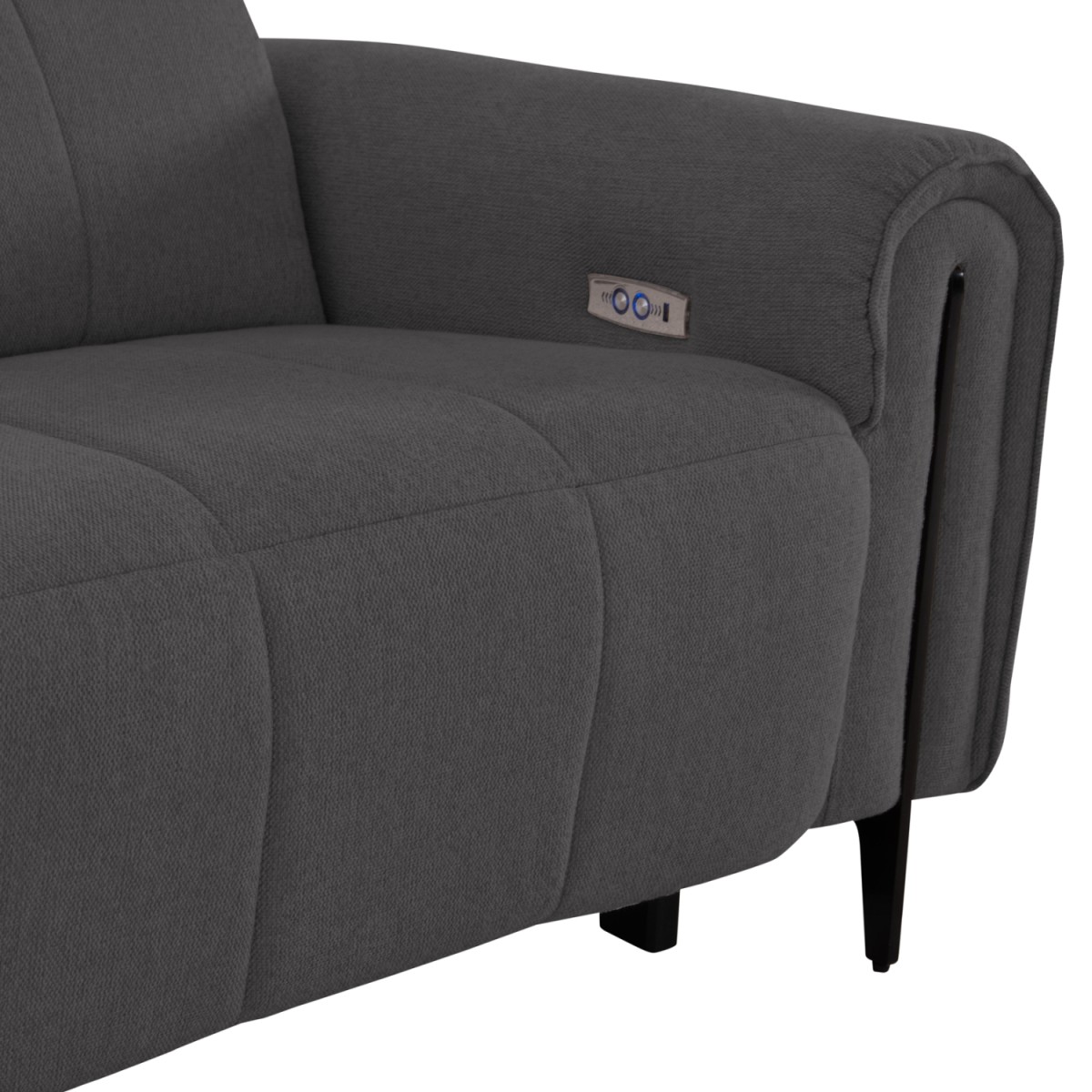 ΓΩΝΙΑΚΟΣ ΚΑΝΑΠΕΣ ΜΕ RECLINE ORACLE HM3290.01 ΓΚΡΙ ΥΦΑΣΜΑ 260x260x90(κάθισμα)x94Υεκ.