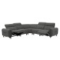 ΓΩΝΙΑΚΟΣ ΚΑΝΑΠΕΣ ΜΕ RECLINE ORACLE HM3290.01 ΓΚΡΙ ΥΦΑΣΜΑ 260x260x90(κάθισμα)x94Υεκ.