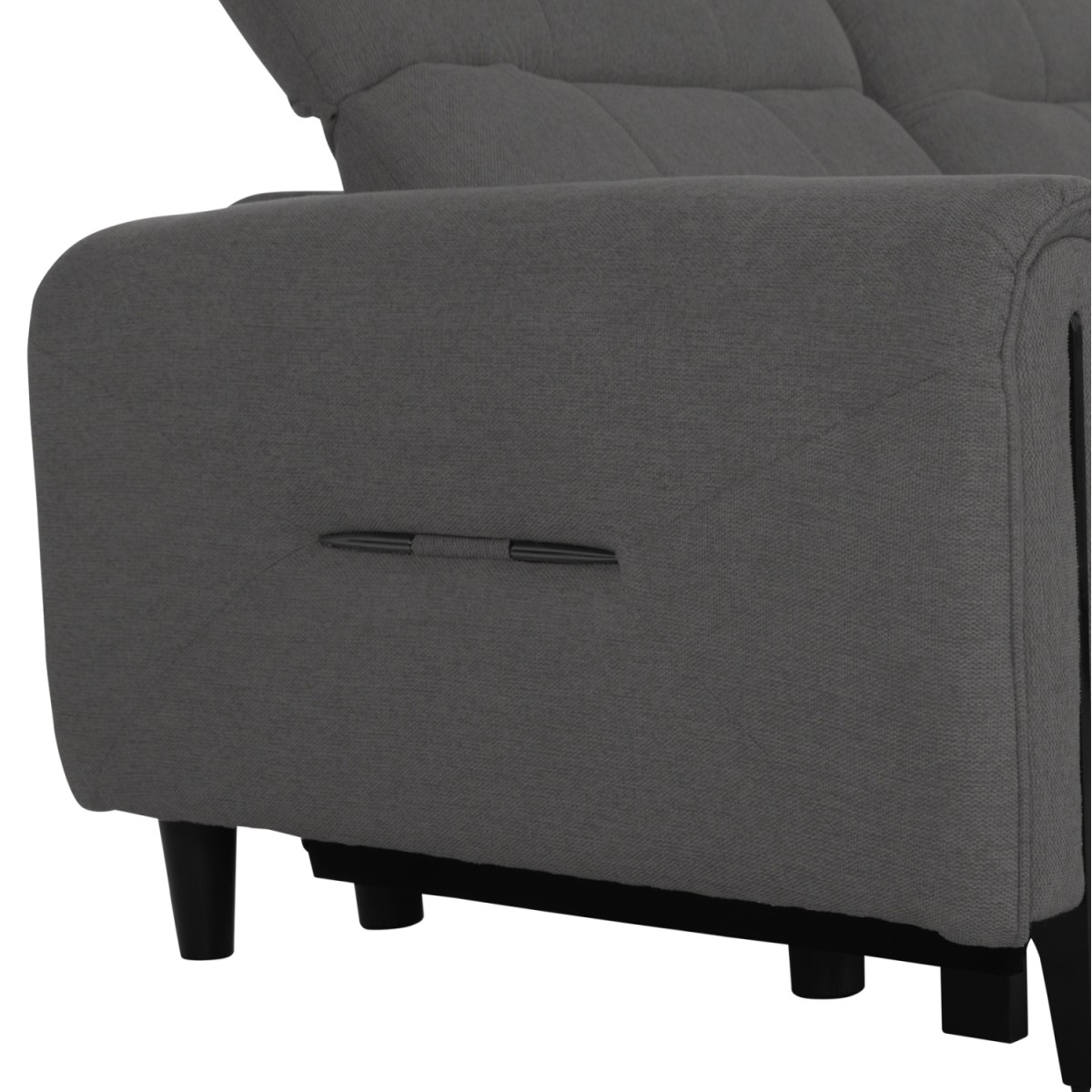 ΓΩΝΙΑΚΟΣ ΚΑΝΑΠΕΣ ΜΕ RECLINE ORACLE HM3290.01 ΓΚΡΙ ΥΦΑΣΜΑ 260x260x90(κάθισμα)x94Υεκ.