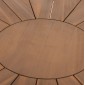ΤΡΑΠΕΖΙ ΤΡΑΠΕΖΑΡΙΑΣ ΣΤΡΟΓΓΥΛΟ CORTEN HM6443 ΞΥΛΟ ΑΚΑΚΙΑΣ ΣΕ ΦΥΣΙΚΟ Φ140x76Υεκ.