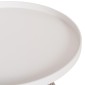 ΒΟΗΘΗΤΙΚΟ ΤΡΑΠΕΖΑΚΙ ΣΤΡΟΓΓΥΛΟ DRISCOLL HM6477.02 ΚΡΕΜ ΑΛΟΥΜΙΝΙΟ-ΑΝΟΙΧΤΟ ΓΚΡΙ ΣΧΟΙΝΙ Φ55x44Υ
