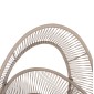 ΠΟΛΥΘΡΟΝΑ-ΦΩΛΙΑ RULER HM6506.02 ΜΟΚΑ ΜΕΤΑΛΛΟ-P.E.RATTAN--ΓΚΡΙ ΜΑΞΙΛΑΡΙΑ 90x85x154Υεκ