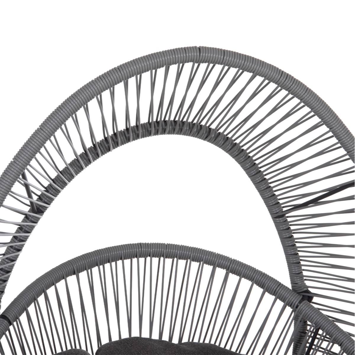 ΠΟΛΥΘΡΟΝΑ-ΦΩΛΙΑ RULER HM6506.01 ΓΚΡΙ ΜΕΤΑΛΛΟ-P.E.RATTAN-ΜΑΞΙΛΑΡΙΑ 90x85x154Υεκ
