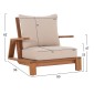 ΣΕΤ ΣΑΛΟΝΙ LOUNGE 4ΤΜΧ MIREX HM6521 ΞΥΛΟ ΑΚΑΚΙΑΣ--ΠΟΛΥΕΣΤΕΡΙΚΑ ΜΑΞΙΛΑΡΙΑ ΕΚΡΟΥ