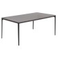 ΤΡΑΠΕΖΙ ΤΡΑΠΕΖΑΡΙΑΣ STAD HM6557.01 ΓΚΡΙ ΑΛΟΥΜΙΝΙΟ & SINTERED STONE TOP 180x90x74Υεκ