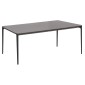 ΤΡΑΠΕΖΙ ΤΡΑΠΕΖΑΡΙΑΣ STAD HM6557.01 ΓΚΡΙ ΑΛΟΥΜΙΝΙΟ & SINTERED STONE TOP 180x90x74Υεκ