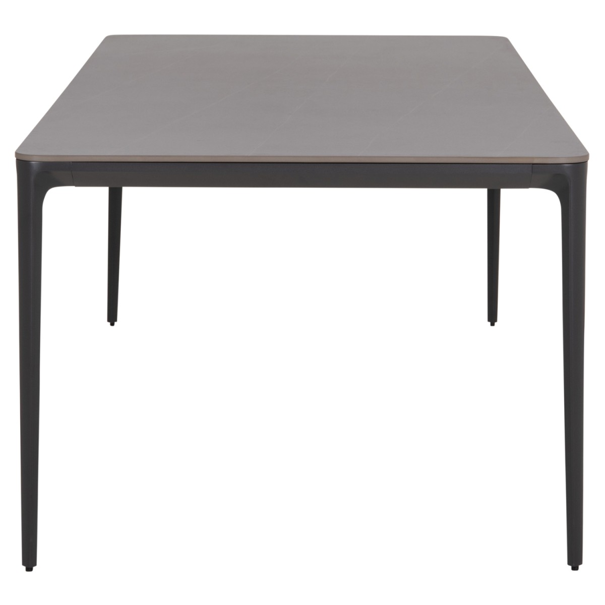 ΤΡΑΠΕΖΙ ΤΡΑΠΕΖΑΡΙΑΣ STAD HM6558.01 ΓΚΡΙ ΑΛΟΥΜΙΝΙΟ & SINTERED STONE TOP 220x100x74Υεκ