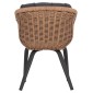 ΠΟΛΥΘΡΟΝΑ VICTUS HM6559.01 ΑΛΟΥΜΙΝΙΟ & OLEFIN ΓΚΡΙ-TWIST WICKER 60x62x76Yεκ