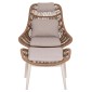 ΠΟΛΥΘΡΟΝΑ LOUNGE ΜΕ ΥΠΟΠΟΔΙΟ REMVAZZO HM6561.02 ΑΛΟΥΜΙΝΙΟ ΜΠΕΖ--WICKER 90x85x96Υεκ
