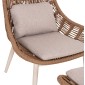 ΠΟΛΥΘΡΟΝΑ LOUNGE ΜΕ ΥΠΟΠΟΔΙΟ REMVAZZO HM6561.02 ΑΛΟΥΜΙΝΙΟ ΜΠΕΖ--WICKER 90x85x96Υεκ